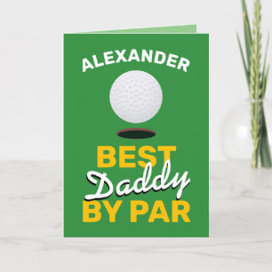 Bester Daddy unter Par   Vatertag Karte