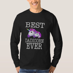 Bester Dadicorn je Einhorn T-Shirt