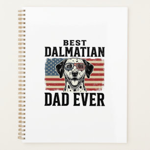 Bester Dalmatiner-Vater Aller Patrioten Hund-Shirt Planer