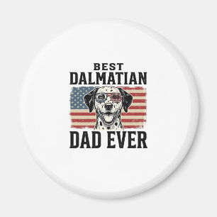 Bester Dalmatiner-Vater Aller Patrioter Hunde-Shir Magnet