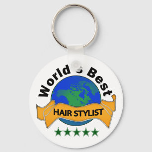 Bester das Haar-Stylist der Welt Schlüsselanhänger