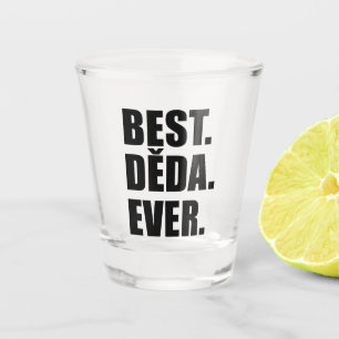 Bester Deda überhaupt tschechischer Großvater Schnapsglas