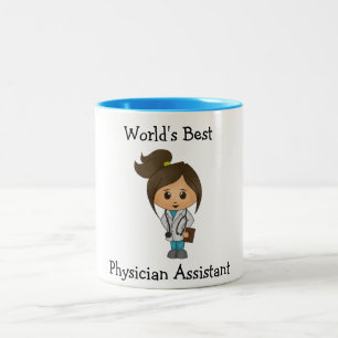 Bester der Arzt-Assistent der Welt Zweifarbige Tasse