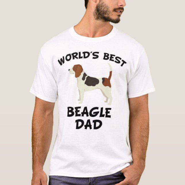 Bester der Beagle-Vater der Welt T-Shirt (Vorderseite)