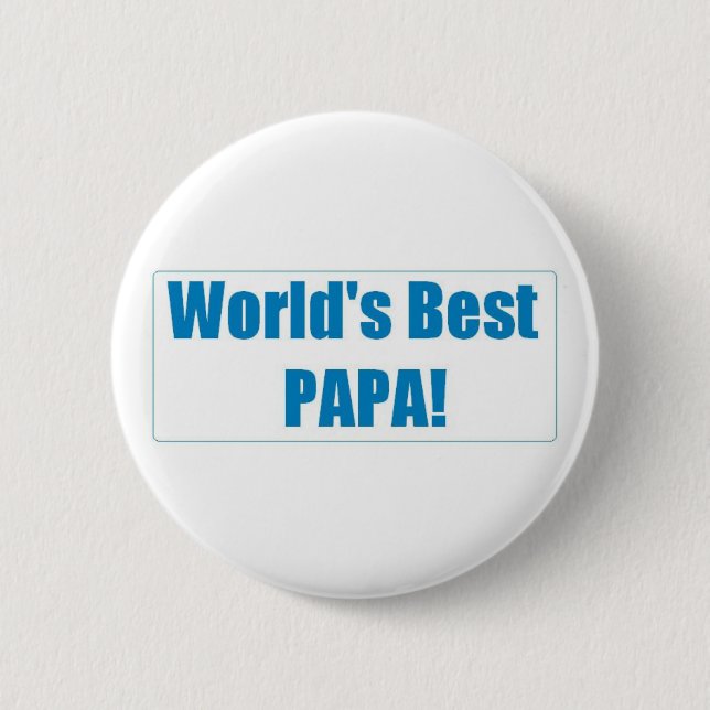 Bester der Papa-Knopf der Welt Button (Vorderseite)
