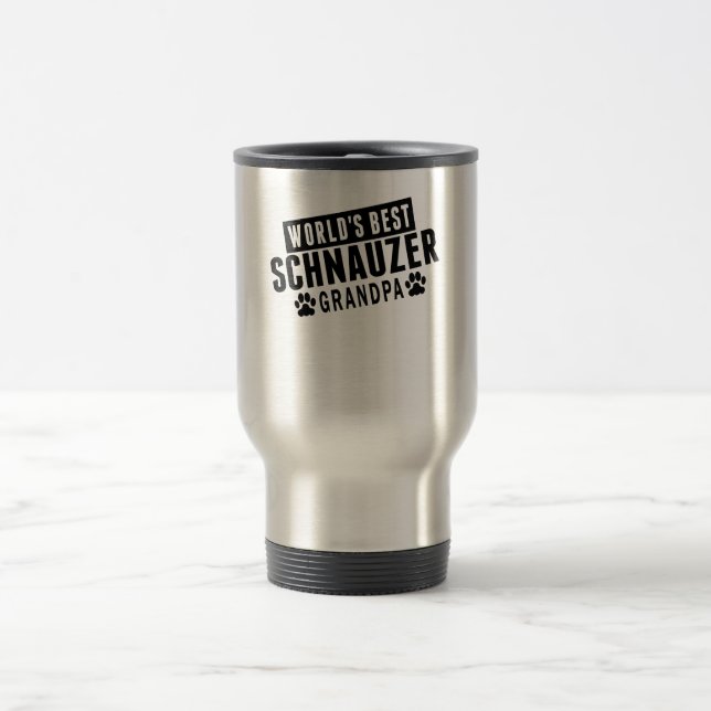Bester der Schnauzer-Großvater der Welt Reisebecher (Mittel)