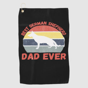 Bester Deutscher Schäferhund-Vater aller Zeiten Zi Golfhandtuch