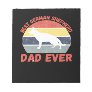 Bester deutscher Schäferhund-Vater aller Zeiten Zi Notizblock