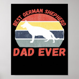 Bester deutscher Schäferhund-Vater aller Zeiten Zi Poster