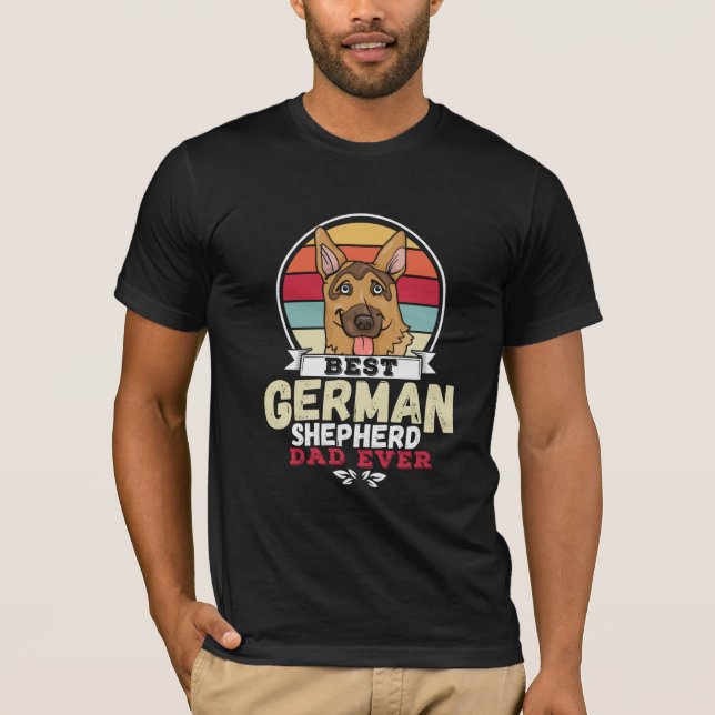 Bester deutscher Shepherd-Vater je T-Shirt (Vorderseite)