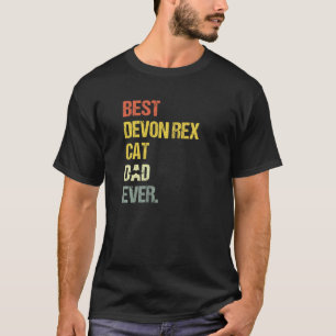 Bester Devon Rex Kater Papa Katze T-Shirt