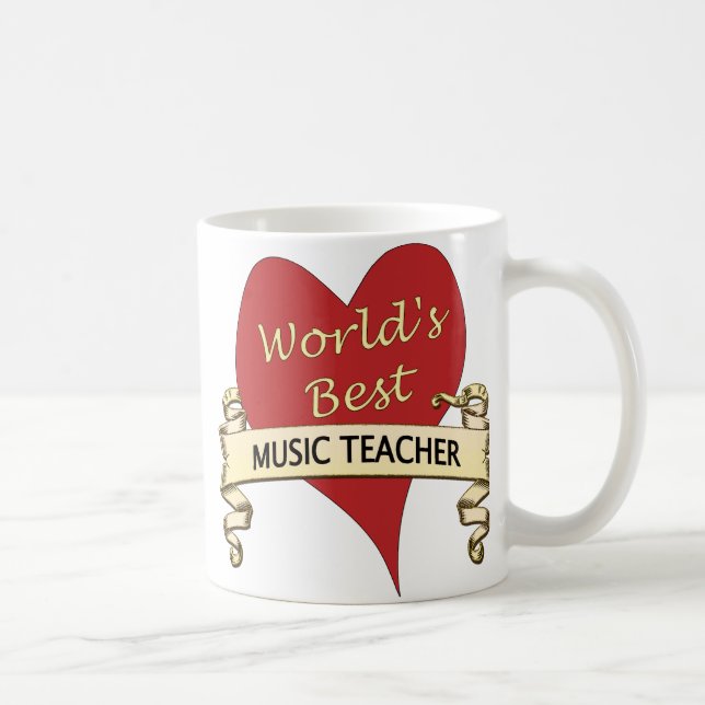 Bester die Musik-Lehrer der Welt Kaffeetasse (Rechts)