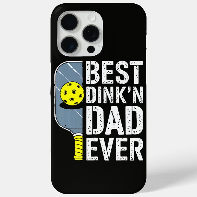 Bester Dink'N Dad Ever Pickleball Case-Mate iPhone Hülle (Rückseite)