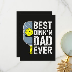 Bester Dink'N Dad Ever Pickleball Dankeskarte