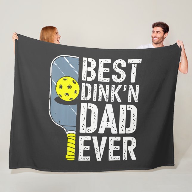Bester Dink'N Dad Ever Pickleball Fleecedecke (Beispiel)