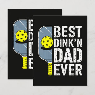 Bester Dink'N Dad Ever Pickleball Karte