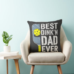 Bester Dink'N Dad Ever Pickleball Kissen
