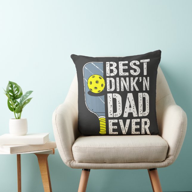 Bester Dink'N Dad Ever Pickleball Kissen (Stuhl )