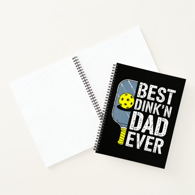 Bester Dink'N Dad Ever Pickleball Notizbuch (Innenseite)