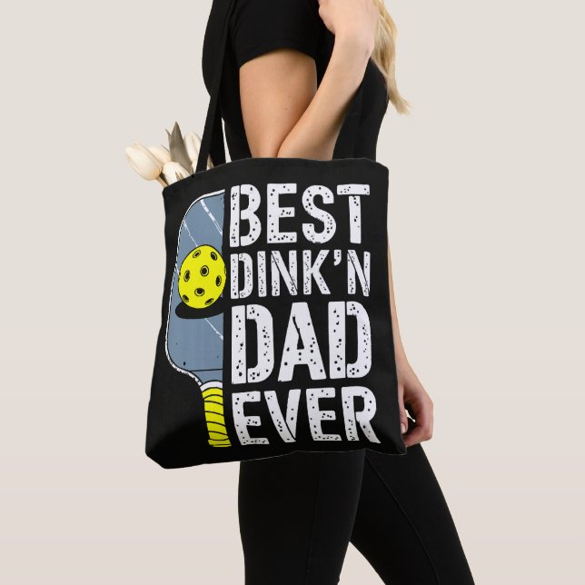 Bester Dink'N Dad Ever Pickleball Tasche (Von Nahem)