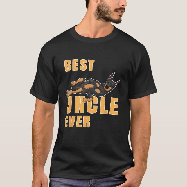 Bester Doberman Uncle je T-Shirt (Vorderseite)