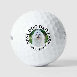 Bester DOG-VATER je Pet-Foto Golfball
