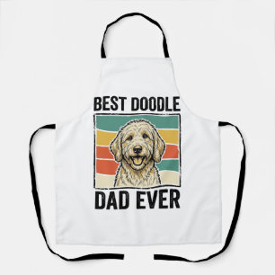 Bester Doodle-Vater Aller Zeiten Vintage-Hund-Shir Schürze