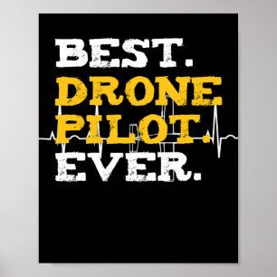 Bester Drohnenpilot je lustiger Kommerzieller Quad Poster