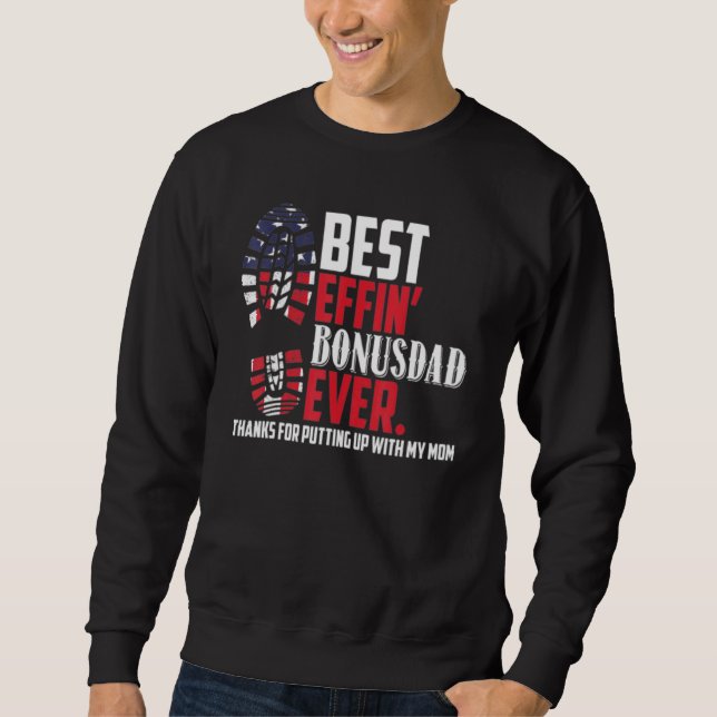 Bester Effekt-Bonus-Vater je 1 Sweatshirt (Vorderseite)