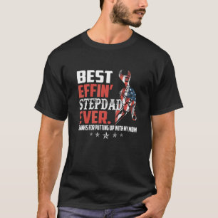 Bester Effekt Step Vater dank dem Schneiden mit m T-Shirt