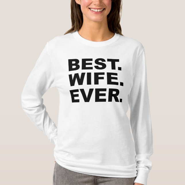 Bester Ehefrau-überhaupt T - Shirt (Vorderseite)