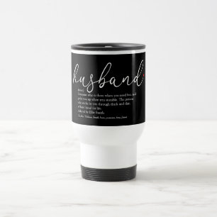 Bester Ehemann Definition Schriftzug Rotes Herz Reisebecher