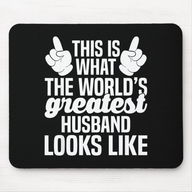 Bester Ehemann der Welt _ Ehemann jemals  Mousepad (Vorne)