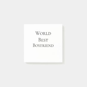 Bester Ehemann Freund der Welt Mann Valentinstag m Post-it Klebezettel