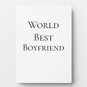 Bester Ehemann Freund der Welt Valentinstag m Fotoplatte
