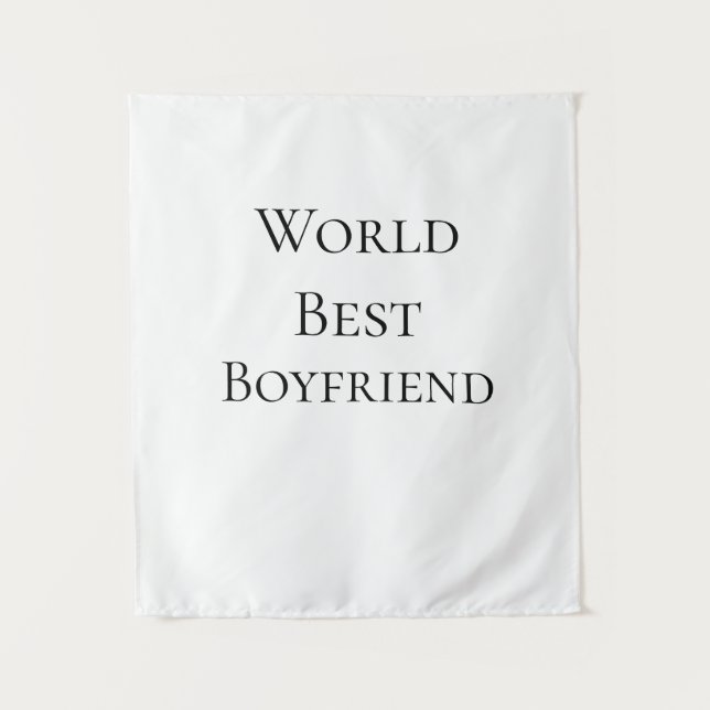 Bester Ehemann Freund der Welt Valentinstag m Wandteppich (Vorderseite)