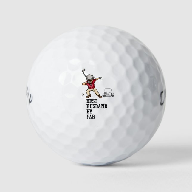 Bester Ehemann nach Par Golfball (Vorderseite)