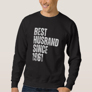 Bester Ehemann seit 1961 Vintage Hochzeit Jubiläum Sweatshirt