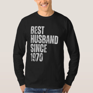 Bester Ehemann seit 1970 Vintage-Hochzeitsjubiläum T-Shirt