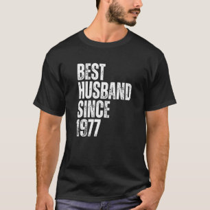 Bester Ehemann seit 1977 Vintage Hochzeit Jubiläum T-Shirt