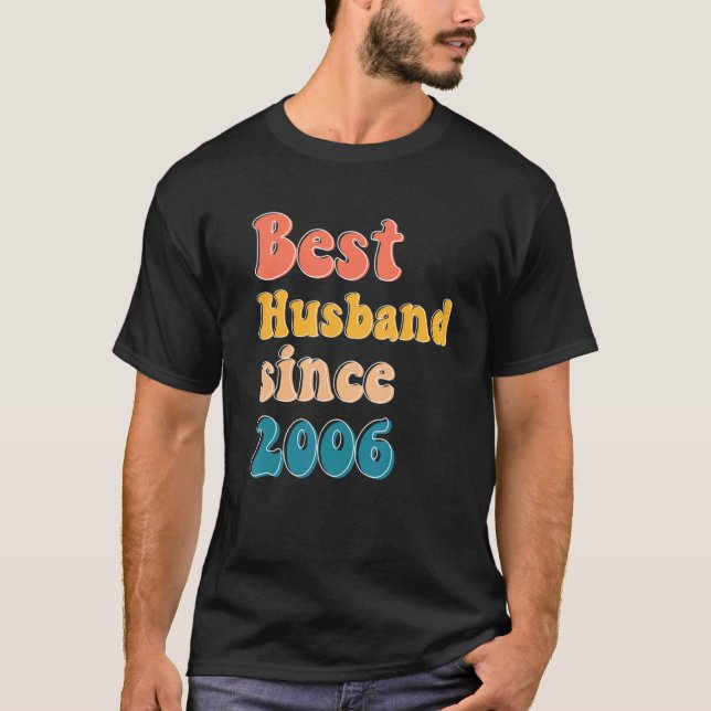 Bester Ehemann seit 2006 Hochzeitstag Männer T-Shirt (Vorderseite)