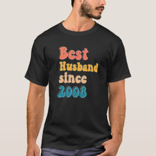Bester Ehemann seit 2008 Hochzeitstag Männer T-Shirt