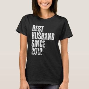 Bester Ehemann seit 2012 Vintage Hochzeit Jubiläum T-Shirt