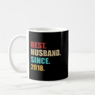 Bester Ehemann seit 2018 4. Hochzeitstag Kaffeetasse