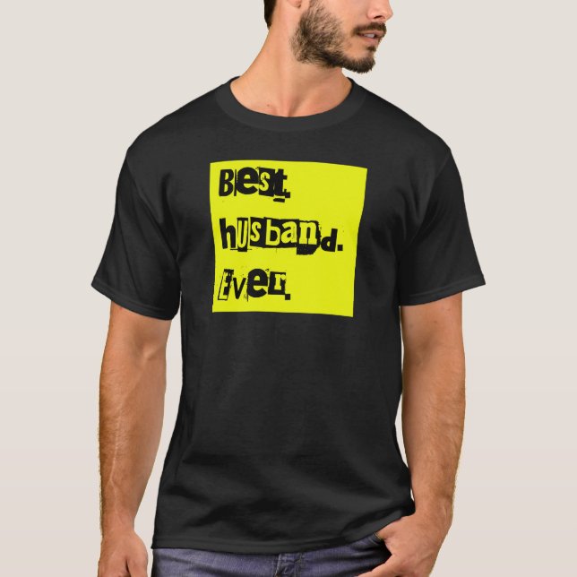 Bester Ehemann überhaupt Punk Rock Text T-Shirt (Vorderseite)