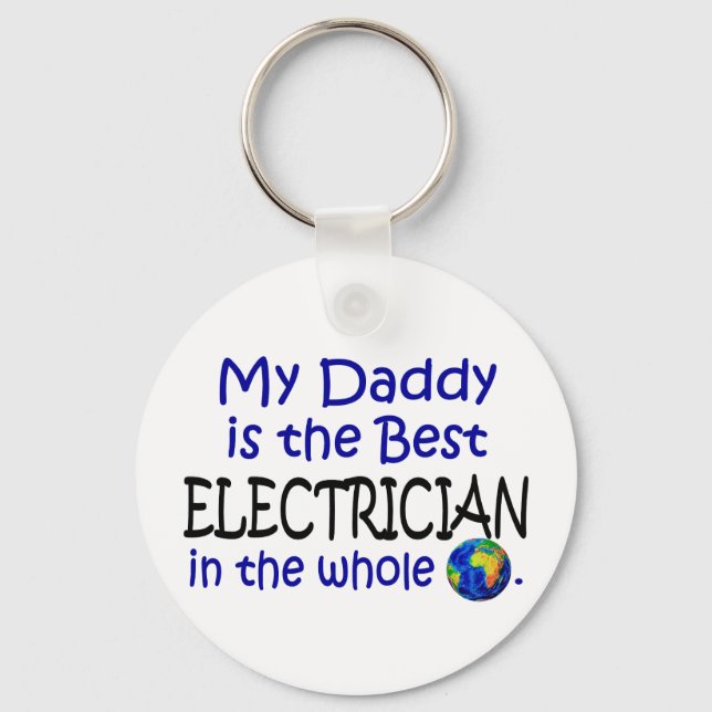 Bester Elektriker der Welt (Daddy) Schlüsselanhänger (Vorderseite)