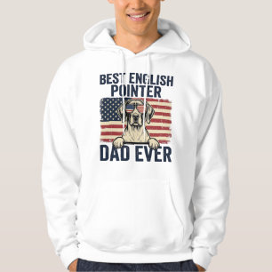 Bester English-Pointer-Vater jemals Patriotischer Hoodie