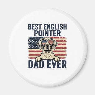 Bester English-Pointer-Vater jemals Patriotischer  Magnet
