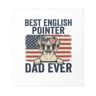 Bester English-Pointer-Vater jemals Patriotischer Notizblock