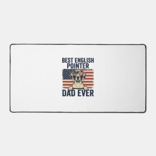 Bester English-Pointer-Vater jemals Patriotischer Schreibtischunterlage